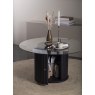 Velvet Coffee Table with Glass Top - 100cm Velvet Coffee Table with Glass Top - 100cm