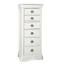 Charlotte White 6 Drawer Tall Chest