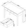 Ashby Soft Grey Dressing Table Ashby Soft Grey Dressing Table