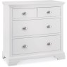 Montana White 2+2 Drawer Chest