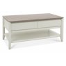 Palermo Grey Washed Oak & Soft Grey Coffee Table With Drawer Palermo Grey Washed Oak & Soft Grey Coffee Table With Drawer