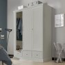 Rivendell Cotton Soft Grey Triple Wardrobe Rivendell Cotton Soft Grey Triple Wardrobe