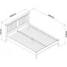 Montana White Bedstead Double 135cm Montana White Bedstead Double 135cm