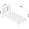 Hampstead White Bedstead Single 90cm Hampstead White Bedstead Single 90cm