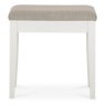 Ashby White Stool - Pebble Grey Fabric Ashby White Stool - Pebble Grey Fabric
