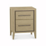 Rimini Aged Oak & Weathered Oak 2 Drawer Nightstand