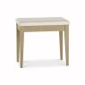Rimini Aged Oak & Weathered Oak Stool - Ivory Bonded Leather Rimini Aged Oak & Weathered Oak Stool - Ivory Bonded Leather