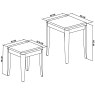 Chester Oak Nest of Lamp Tables Chester Oak Nest of Lamp Tables