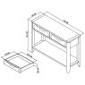 Chester Oak Console Table Chester Oak Console Table
