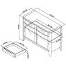 Chester Oak Narrow Sideboard Chester Oak Narrow Sideboard