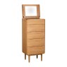 Winchester 5 Drawer Tall Chest With Mirror Winchester 5 Drawer Tall Chest With Mirror