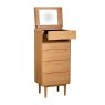 Winchester 5 Drawer Tall Chest With Mirror Winchester 5 Drawer Tall Chest With Mirror