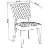 Logan Fumed Oak Upholstered Chair   Mustard Velvet Fabric  5