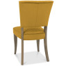 Logan Fumed Oak Upholstered Chair   Mustard Velvet Fabric  4