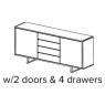 Forest 2 Door 4 Drawer Sideboard  1
